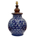 Blue pottery Matka Table Lamp (Without Shade)